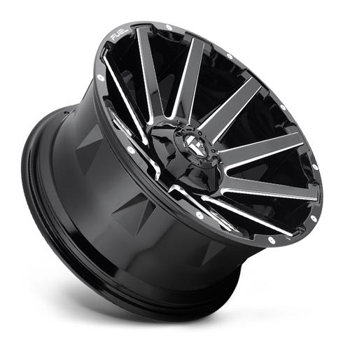 20x9 5x5/5x5.5 5.79BS D615 Contra Gloss Black Milled - Fuel Off-Road