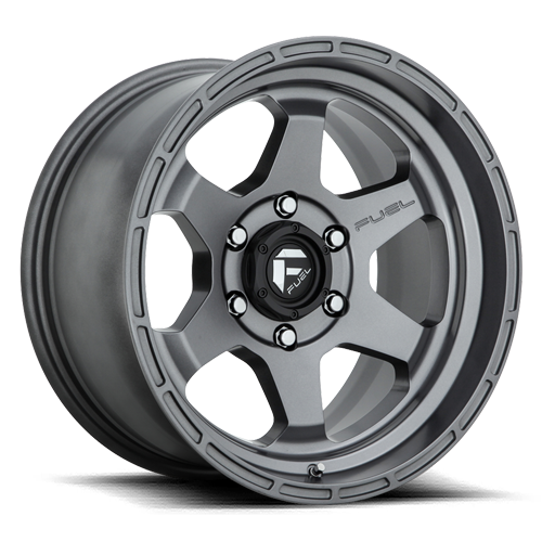 17x9 6x5.5 4.53BS D665 Shok Matte Gunmetal - Fuel Off-Road