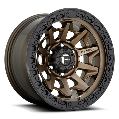 17x9 8x180 5.04BS D696 Convert Bronze w/Black Lip - Fuel Off-Road