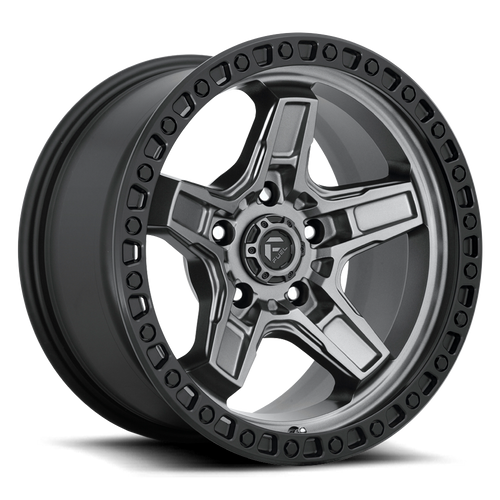 17x9 5x150 5.04BS D698 Kicker Matte Gunmetal Black BR - Fuel Off-Road