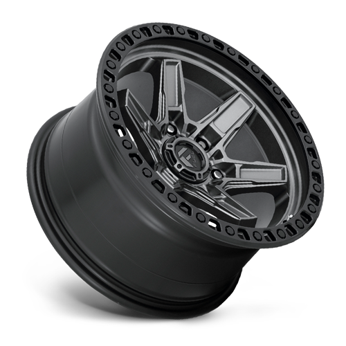 17x9 6x135 4.53BS D698 Kicker Matte Gunmetal Black BR - Fuel Off-Road