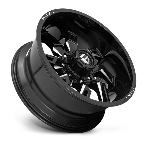 20x10 8x180 4.79BS D747 Lockdown Gloss Black Milled - Fuel Off-Road