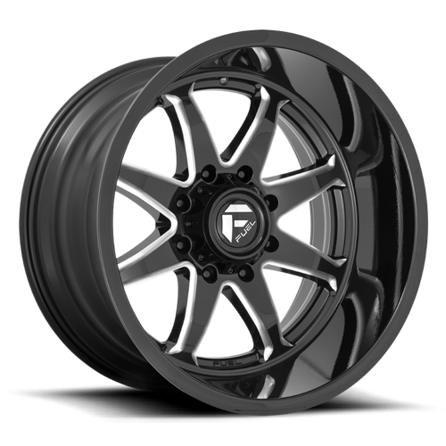 20x10 5x5 4.79BS D749 Hammer Gloss Black Milled - Fuel Off-Road