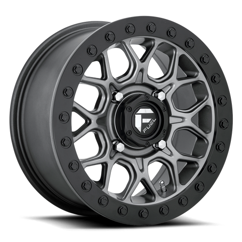 15x10 4x137 5.5BS D919 Tech BL Matte Gunmetal - Fuel Off-Road