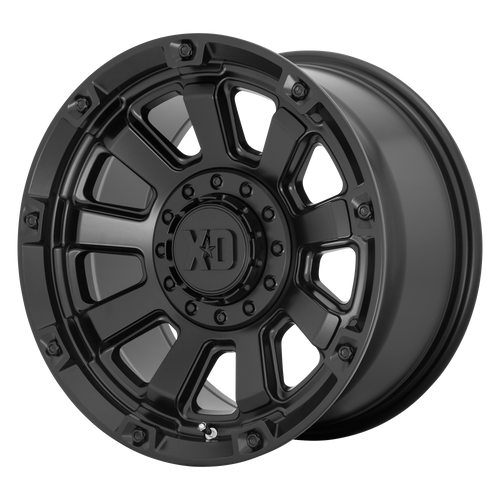 20x10 8x6.5 4.79BS XD852 Gauntlet Satin Black - XD Wheels