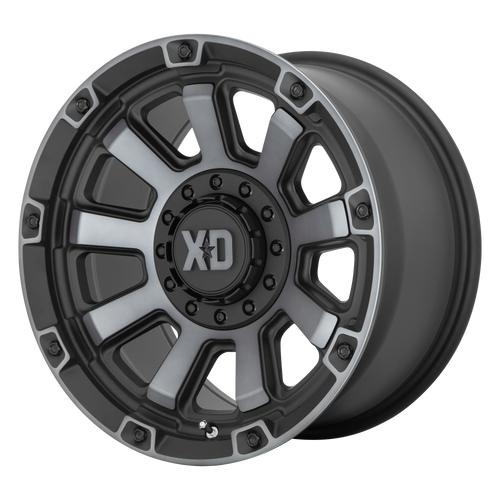 20x10 8x180 4.79BS XD852 Gauntlet Satin Black With Grey Tint - XD Wheels
