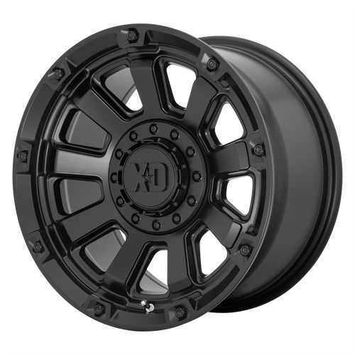 20x10 8x180 4.79BS XD852 Gauntlet Satin Black - XD Wheels