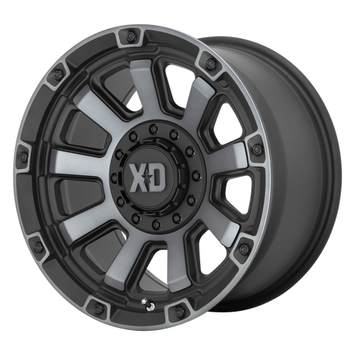 20x9 6x5.5/6x135 5BS XD852 Gauntlet Satin Black With Grey Tint - XD Wheels