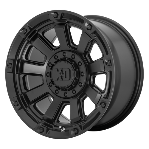 17x9 5x5/5x5.5 5BS XD852 Gauntlet Satin Black - XD Wheels