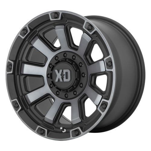 17x9 6x5.5/6x135 5BS XD852 Gauntlet Satin Black With Grey Tint - XD Wheels