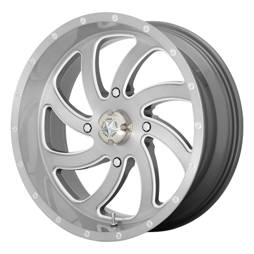 20x7 4x156 4BS M36 Switch Brushed Titanium - MSA Wheels