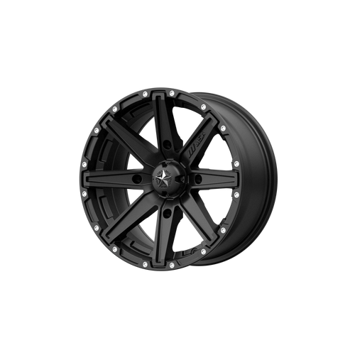 12x7 4x156 4.39BS M33 Clutch Satin Black - MSA Wheels