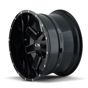 17x9 6x135 5.51BS Type 141 Gloss Black/Milled Spokes - Ion Wheel
