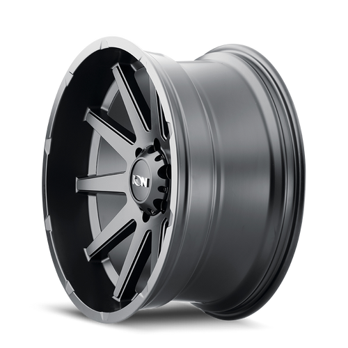 20x9 8x6.5 5BS Type 143 Matte Black - Ion Wheel