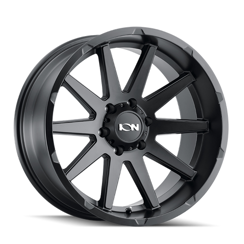 17x9 6x5.5 4.53BS Type 143 Matte Black - Ion Wheel