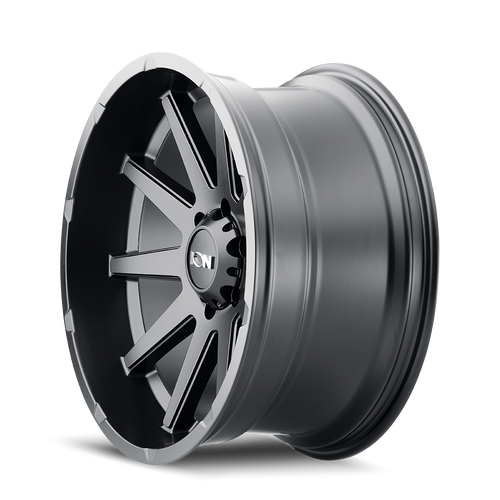 17x9 6x5.5 4.53BS Type 143 Matte Black - Ion Wheel