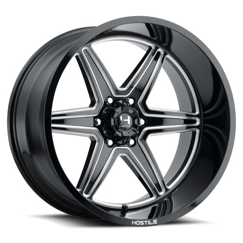 22x12 6x5.5 4.75BS H117 Venom Blade Cut - Hostile Wheels