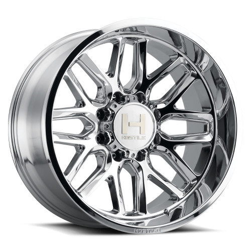 Hostile Wheels H120 Polished 20x12 5x5.5 -44 O.S. 87 H.B.