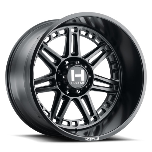 20x10 5x5.5 4.75BS H124 Lunatic Asphalt - Hostile Wheels