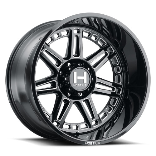 20x12 5x5.5 4.75BS H124 Lunatic Blade Cut - Hostile Wheels