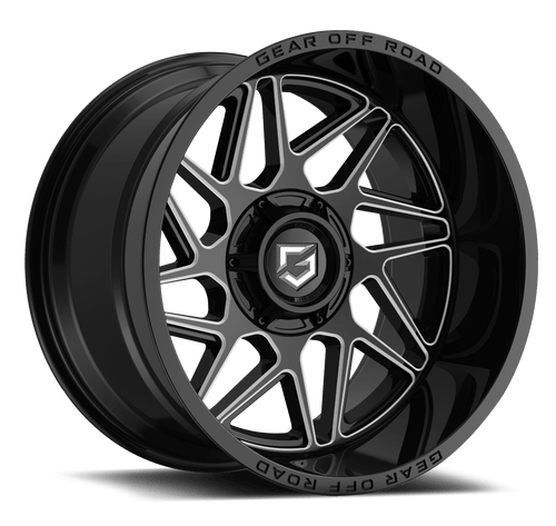 20x12 8x6.5 4.77BS 761 Ratio Black - Gear Alloy