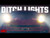 LED Light Ditch Mount 2" Black Pair White DRL Chevy Silverado 1500 (19-24)