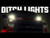 LED Light Ditch Mount Dual 2" Black Pairs Amber DRL Toyota Tundra (14-21)