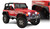 97-06 Jeep TJ 4pc Flat Style Fender Flares Black Textured Finish - Bushwacker Flares