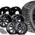 Dually Tire & Wheel Package | 5X12.50R20F Venom Power RT Plus / Maverick Black & Machined