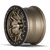 17x9 5x5 3.5BS DT1 Satin Gold - Dirty Life Wheels