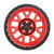 20x10 Cinch 5x139.7 5x150 ET-18 BS4.75 Candy RED / Satin BLK Ring 110.2 - Weld Off-Road