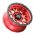20x10 Cinch 5x139.7 5x150 ET-18 BS4.75 Candy RED / Satin BLK Ring 110.2 - Weld Off-Road