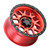 20x10 Cinch 6x135 6x139.7 ET-18 BS4.75 Candy RED / Satin BLK Ring 106.1 - Weld Off-Road