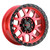 17x9 Cinch 5x114.3 5x127 ET-12 BS4.50 Candy RED / Satin BLK Ring 78.1 - Weld Off-Road