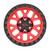 17x9 Cinch 6x135 6x139.7 ET-12 BS4.50 Candy RED / Satin BLK Ring 106.1 - Weld Off-Road