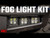 LED Light Fog Mount Triple 2" Black Pair Flood Ford Bronco (21-24)