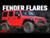 High Clearance LED Flat Fender Flare Kit UV Treated Jeep Wrangler JK (07-18)