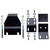 07-18 Jeep JK Spare Tire Support Kit Frame Middle And Lower Brackets w/Hardware - Skyjacker Suspension