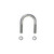 Univeral U-Bolt Front Round 0.3125in Dia 1.5in ID Width 2.25in ID Length w/Nylon Insert Lock Nut - Skyjacker Suspension