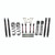 97-02 Jeep TJ 4" Dual Rate Long Travel One Box Kit OE Style Front and Rear Links and Black Max Shocks - Skyjacker Suspension
