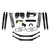 17-19 Ford F250/F350 Gas 4" Suspension Lift Kit Front Coil Springs Rear Leaf Springs Black MAX 8500 Shocks Gas - Skyjacker Suspension