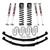 84-01 Jeep XJ 3" Suspension Lift Kit Front Coil Springs Rear U-bolts Rear Leaf Springs Front/Rear M95 Monotube Shocks - Skyjacker Suspension