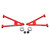 05-12 Polaris 500 1" Forward A-Arm Kit w/Front Lower A-Arms Front Strut Spacers - Skyjacker Suspension