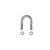 Univeral U-Bolt Round 0.3125in Dia 1in ID Width 1.75in ID Length w/Nuts - Skyjacker Suspension