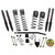 18-19 Jeep JL 3.5" Long Travel Series Suspension Lift Kit w/Black Max Shocks - Skyjacker Suspension