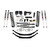 17-19 Ford F250/F350 Diesel 8.5" Suspension Lift Kit w/M95 Performance Shocks - Skyjacker Suspension