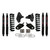 80-96 Ford Bronco 6" Suspension Lift Kit w/Black MAX Shocks - Skyjacker Suspension
