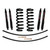 80-96 Ford F150/Bronco 1.5-2" Suspension Lift Kit w/Black MAX Shocks - Skyjacker Suspension