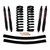 78-79 Ford Bronco 4" Suspension Lift Kit w/Black MAX Shocks - Skyjacker Suspension