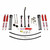 86-92 Jeep MJ 4.5" Suspension Lift Kit w Front/Rear Hydro 7000 Shocks - Skyjacker Suspension